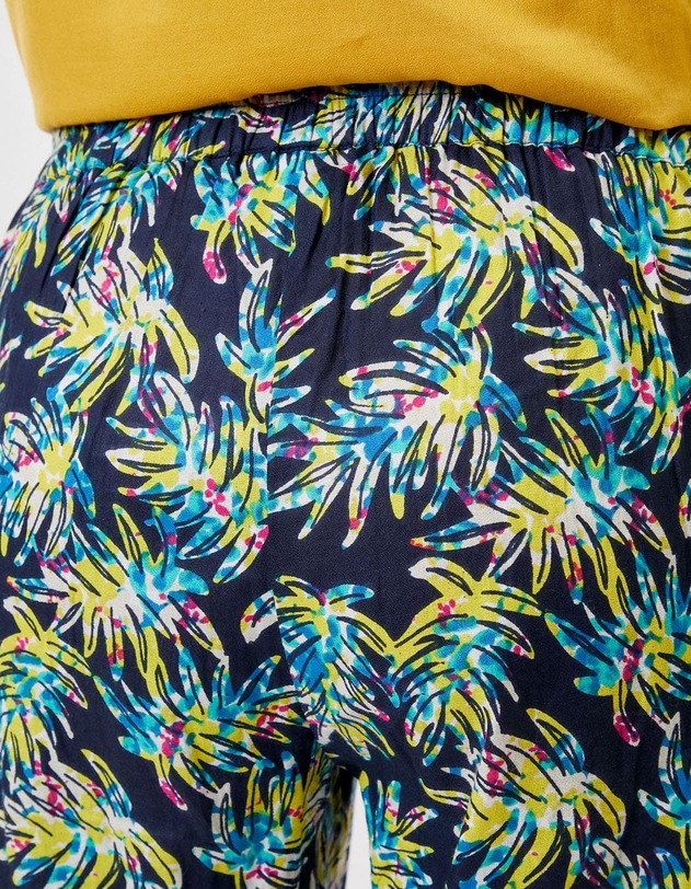 Pantalon droit coton bio imprim&eacute; La Fianc&eacute;e