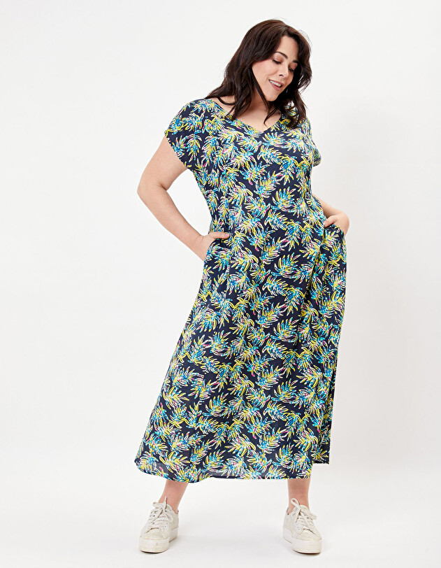 Robe longue coton bio imprim&eacute; La Fianc&eacute;e