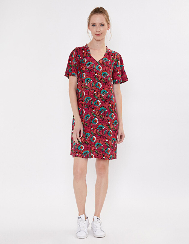 Robe fluide ample imprim&eacute; La Fianc&eacute;e
