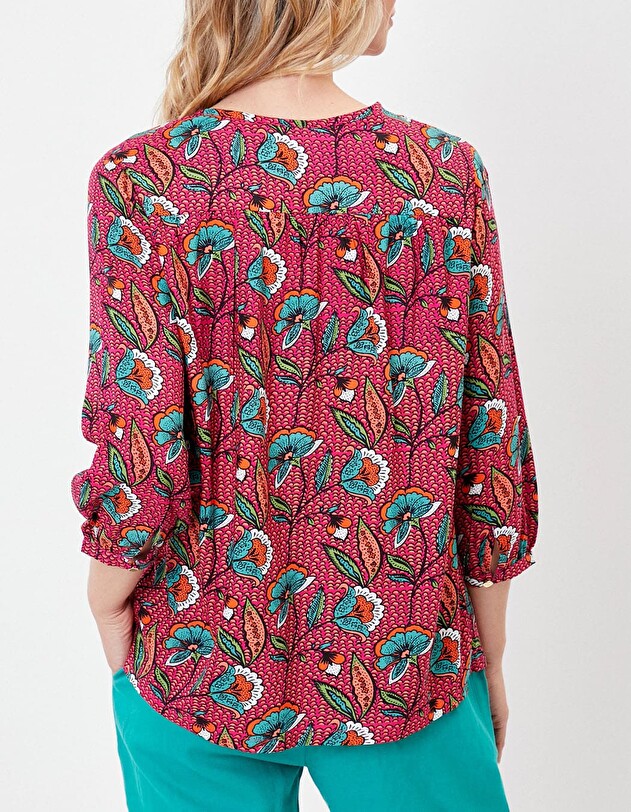Blouse ample fluide imprim&eacute; La Fianc&eacute;e