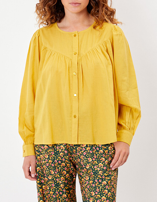 Blouse ample coton bio imprim&eacute; La Fianc&eacute;e
