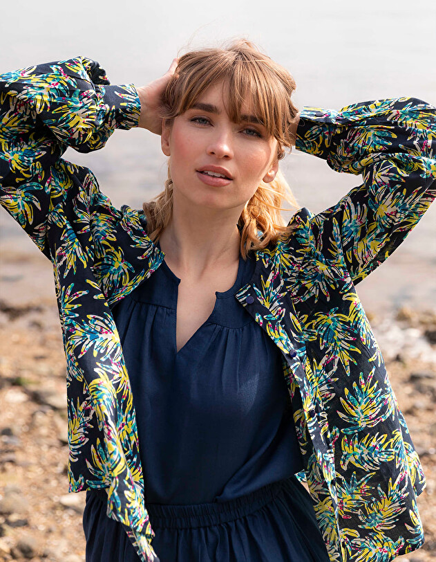 Blouse ample coton bio imprim&eacute; La Fianc&eacute;e