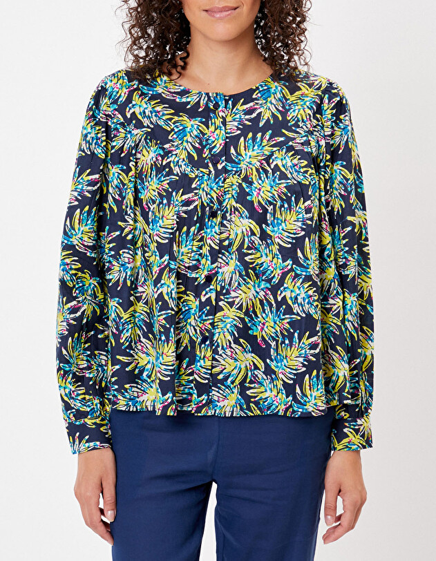 Blouse ample coton bio imprim&eacute; La Fianc&eacute;e