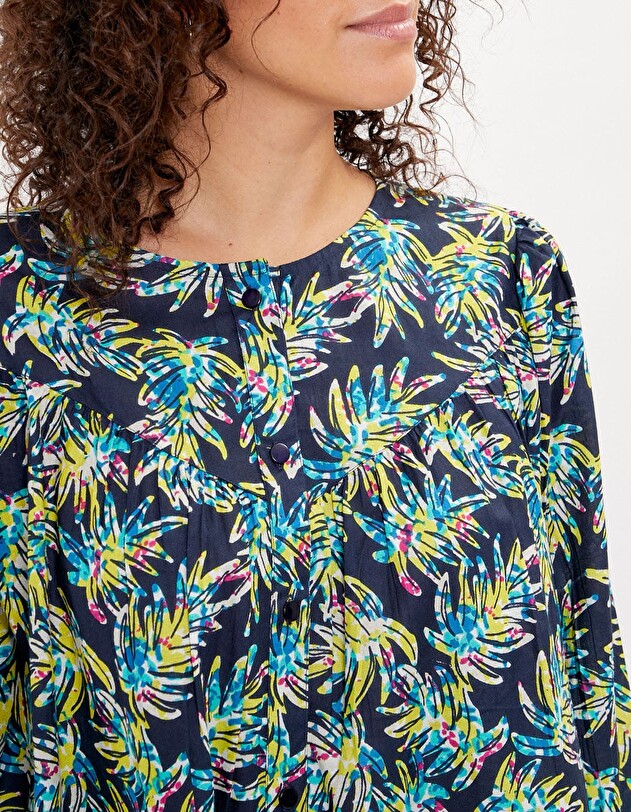 Blouse ample coton bio imprim&eacute; La Fianc&eacute;e