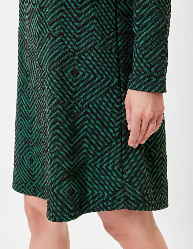Robe maille &eacute;vas&eacute;e imprim&eacute; La Fianc&eacute;e