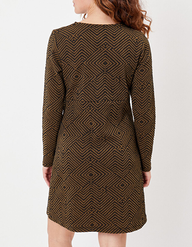 Robe maille ajust&eacute;e imprim&eacute; La Fianc&eacute;e