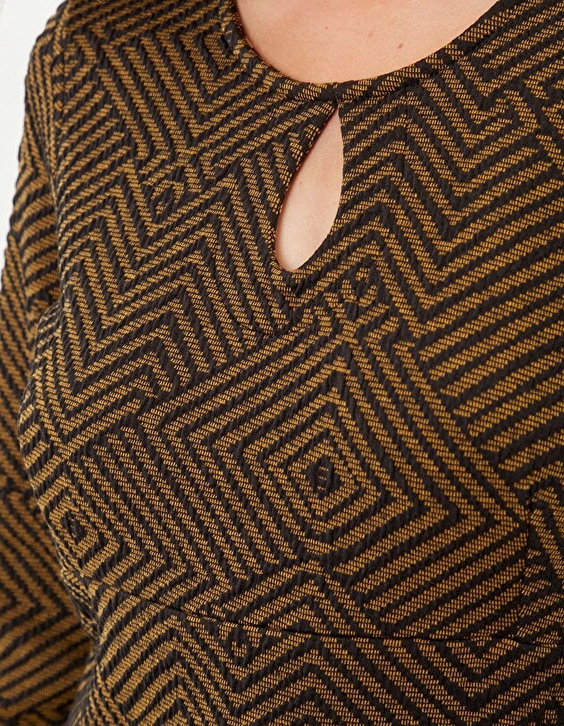 Robe maille ajust&eacute;e imprim&eacute; La Fianc&eacute;e