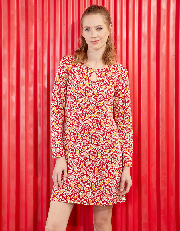 Robe maille ajust&eacute;e imprim&eacute; La Fianc&eacute;e