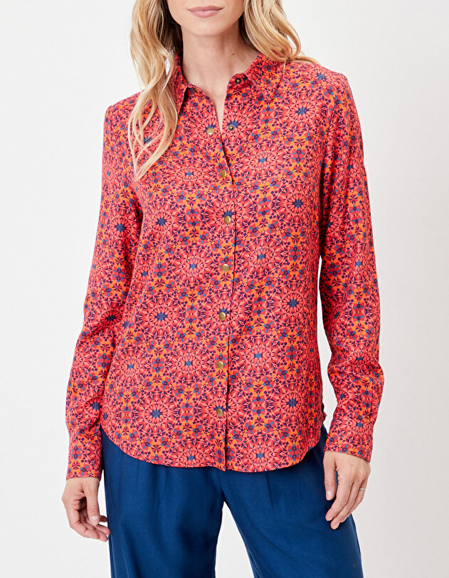 Chemise fluide femme imprim&eacute; La Fianc&eacute;e