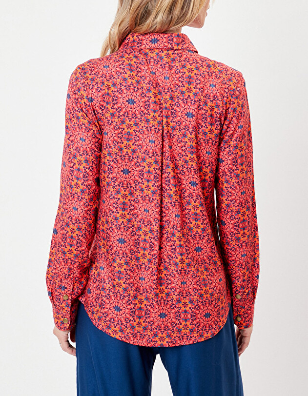Chemise fluide femme imprim&eacute; La Fianc&eacute;e