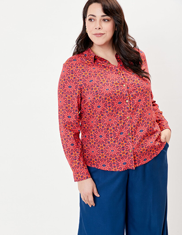Chemise fluide femme imprim&eacute; La Fianc&eacute;e