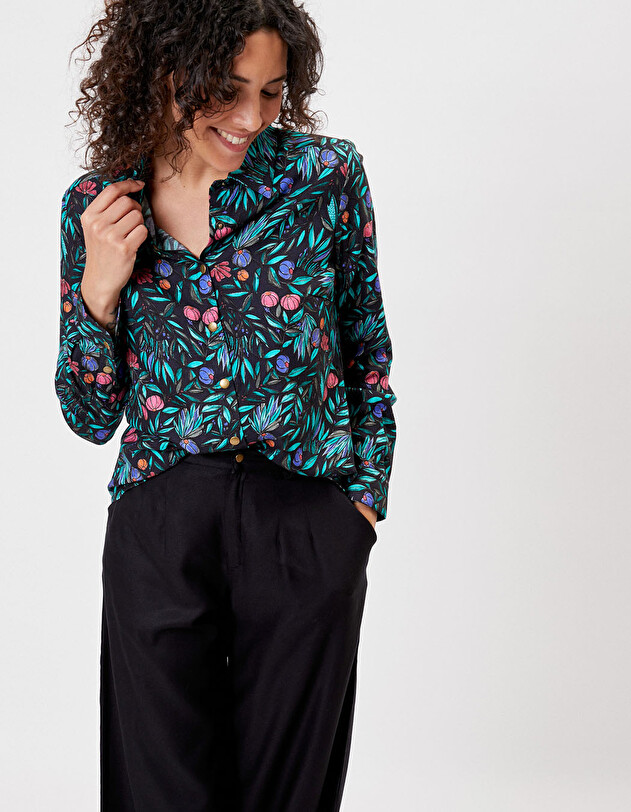 Chemise fluide femme imprim&eacute; La Fianc&eacute;e