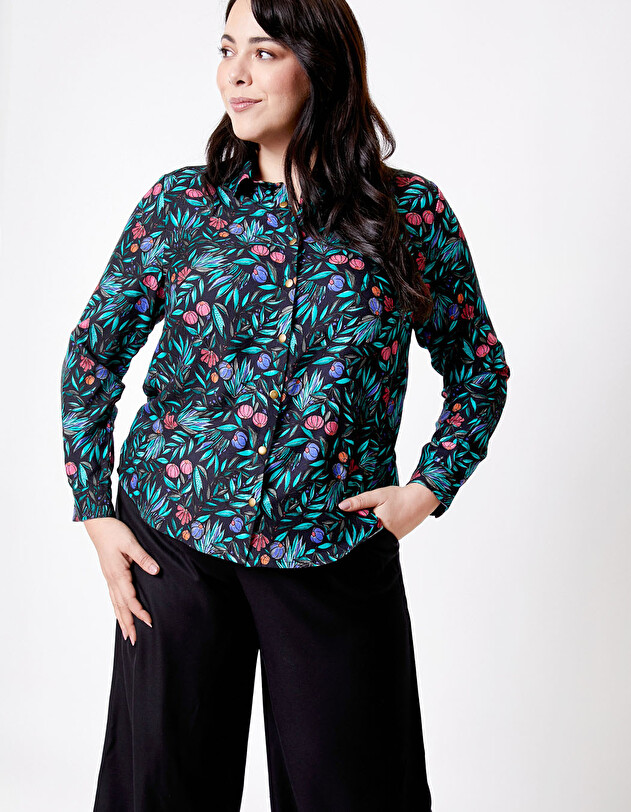 Chemise fluide femme imprim&eacute; La Fianc&eacute;e