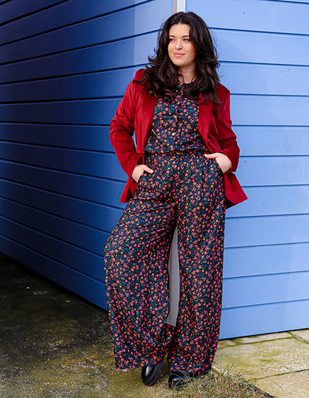 Pantalon fluide femme imprim&eacute; La Fianc&eacute;e