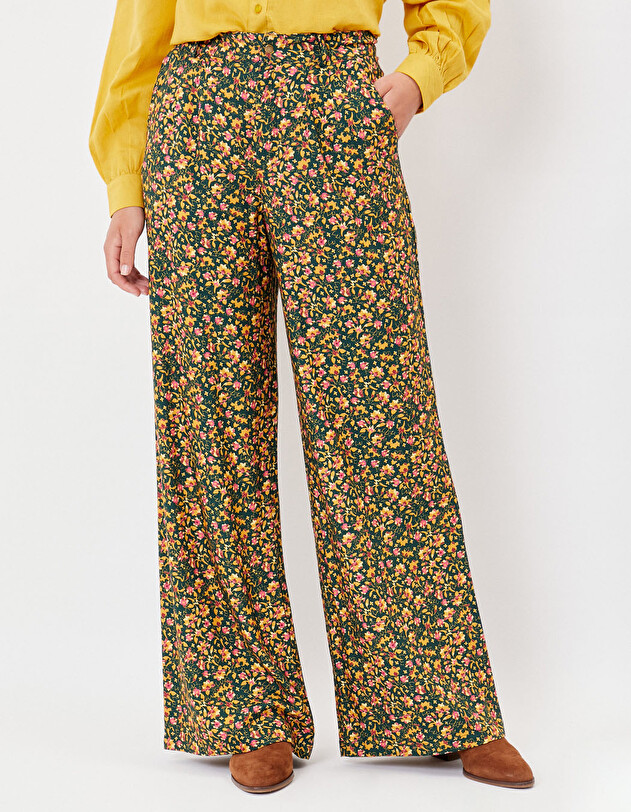 Pantalon fluide femme imprim&eacute; La Fianc&eacute;e