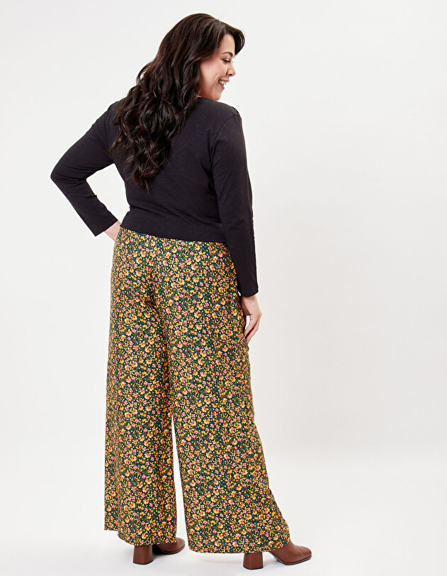 Pantalon fluide femme imprim&eacute; La Fianc&eacute;e