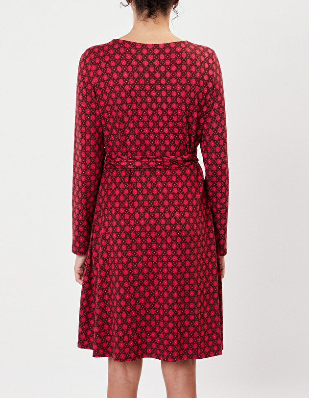 Robe portefeuille maille imprim&eacute; La Fianc&eacute;e