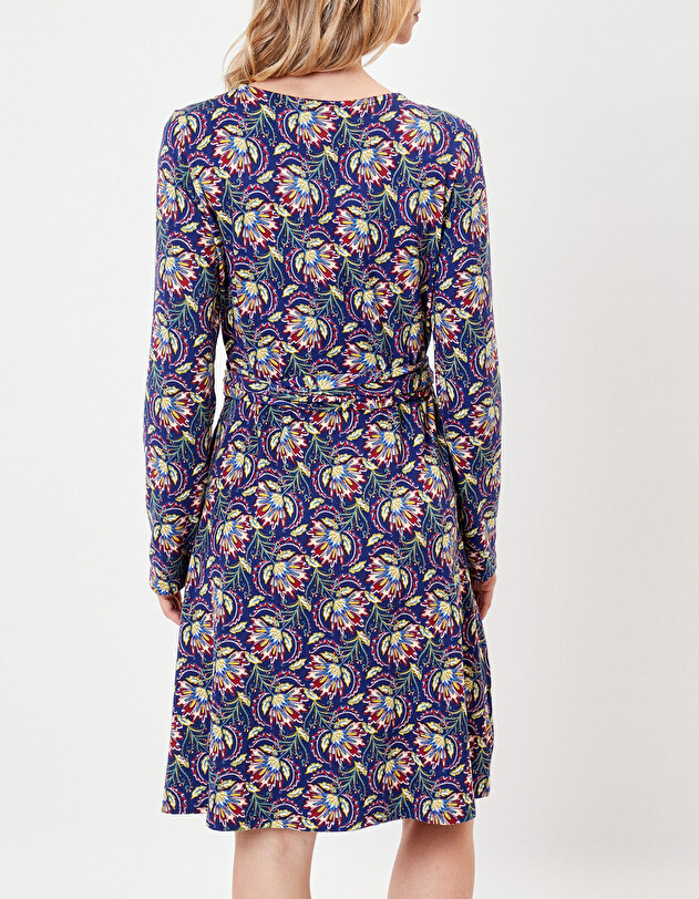 Robe portefeuille maille imprim&eacute; La Fianc&eacute;e