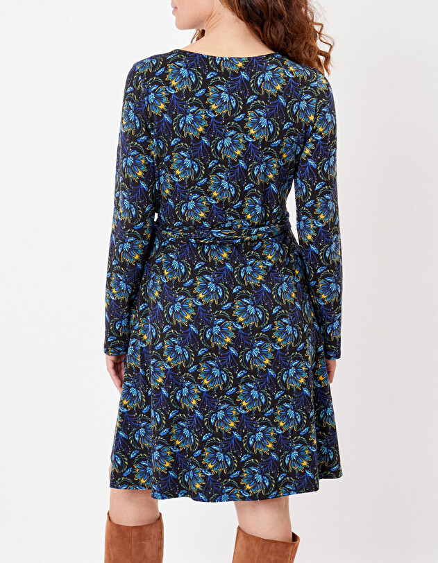 Robe portefeuille maille imprim&eacute; La Fianc&eacute;e