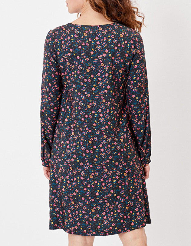 Robe évasée fluide imprimé La Fiancée