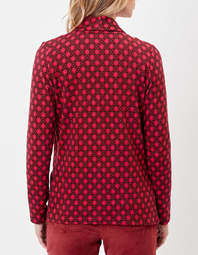Veste souple ajust&eacute;e maille imprim&eacute; La Fianc&eacute;e