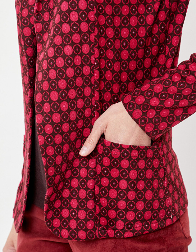 Veste souple ajust&eacute;e maille imprim&eacute; La Fianc&eacute;e