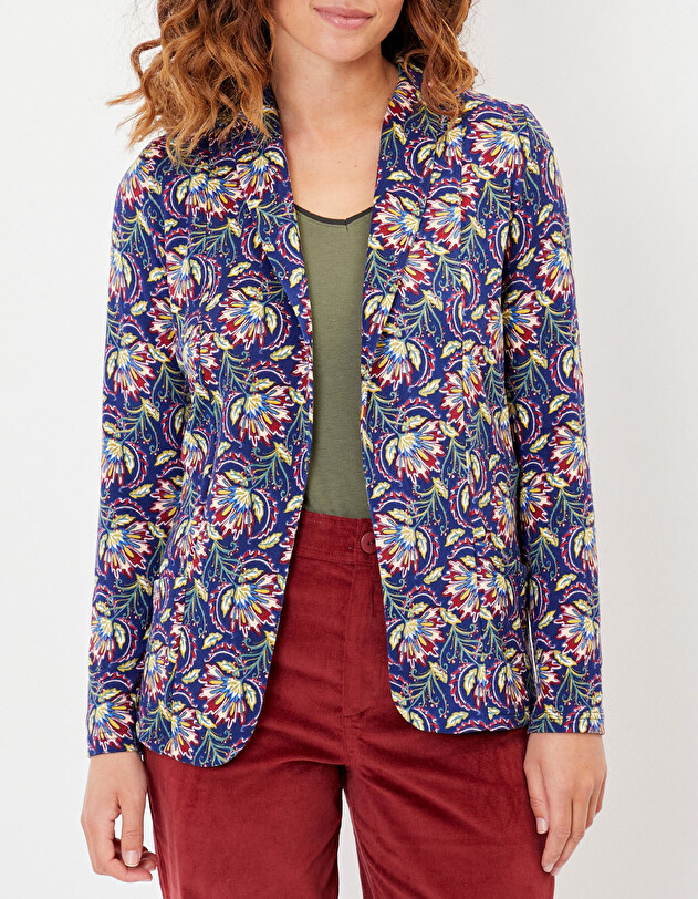 Veste souple ajust&eacute;e maille imprim&eacute; La Fianc&eacute;e