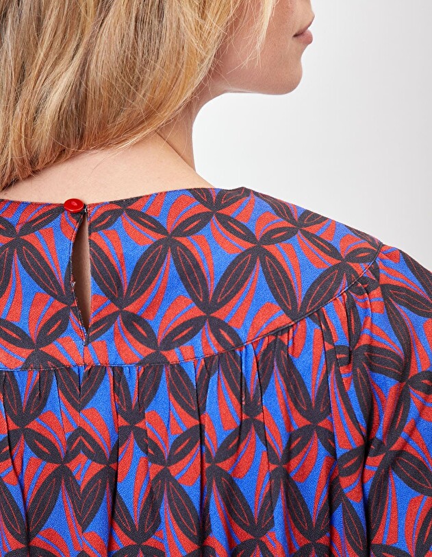 Blouse fluide imprim&eacute; Princesse Nomade