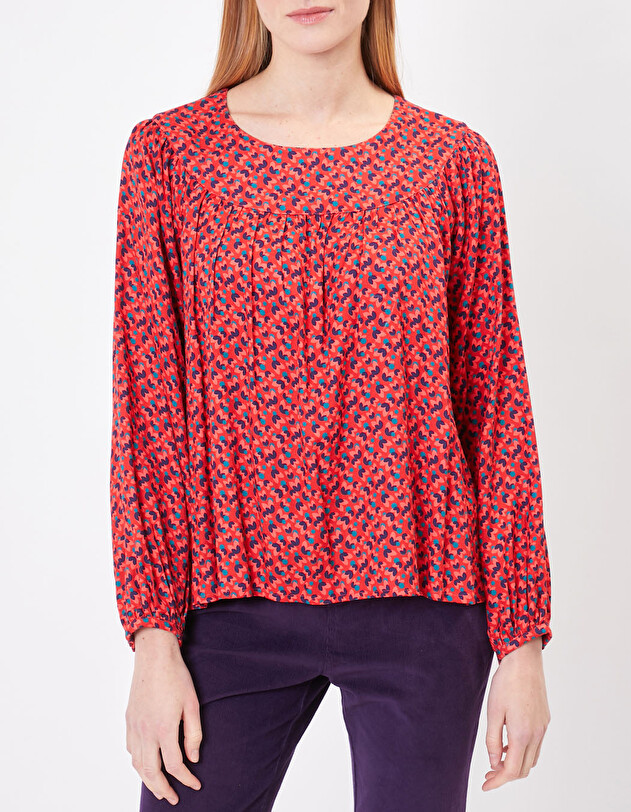 Blouse fluide imprim&eacute; Princesse Nomade