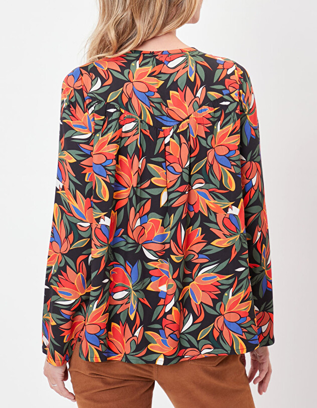 Blouse fluide &eacute;vas&eacute;e femme imprim&eacute; Princesse Nomade