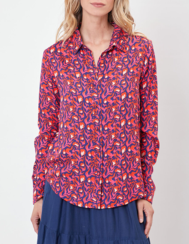 Chemise femme fluide imprim&eacute; Princesse Nomade