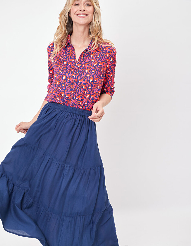 Chemise femme fluide imprim&eacute; Princesse Nomade