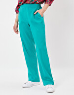 Pantalon droit coton bio imprimé La Fiancée