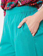 Pantalon droit coton bio imprimé La Fiancée