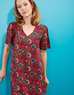 Robe fluide ample imprimé La Fiancée