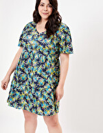Robe coton bio évasée à volants imprimé La Fiancée