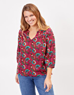 Blouse ample fluide imprimé La Fiancée