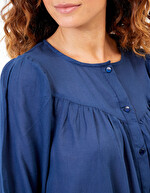 Blouse ample coton bio imprimé La Fiancée