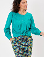 Blouse ample coton bio imprimé La Fiancée