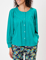 Blouse ample coton bio imprimé La Fiancée