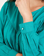 Blouse ample coton bio imprimé La Fiancée