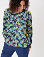 Blouse ample coton bio imprimé La Fiancée