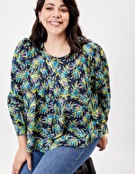 Blouse ample coton bio imprimé La Fiancée