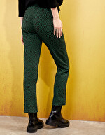 Pantalon droit maille souple imprimé La Fiancée