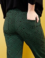 Pantalon droit maille souple imprimé La Fiancée