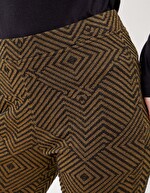 Pantalon droit maille souple imprimé La Fiancée