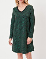 Robe maille évasée imprimé La Fiancée