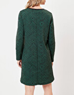 Robe maille évasée imprimé La Fiancée