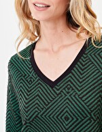 Robe maille évasée imprimé La Fiancée