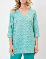 Tunique femme voile de coton bio imprimé La Fiancée